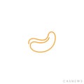 Cashew. Outline style